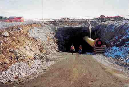 The portal at the Snap Lake project in Canada's Northwest Territories.