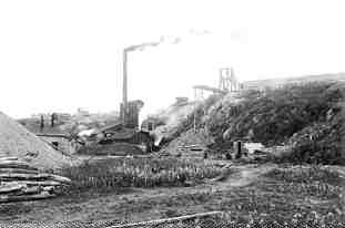 Photo from the Lemp CollectionThe smokestack at the Swastika gold mine, circa 1911.