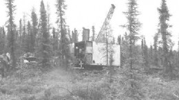A drill turns on the Donlin Creek property in southwestern Alaska, 480 km west of Anchorage. The program is aimed at upgrading the inferred resources to the measured and indicated categories, as well as expanding the overall resource.
