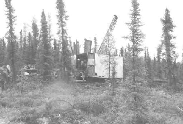 A drill turns on the Donlin Creek property in southwestern Alaska, 480 km west of Anchorage. The program is aimed at upgrading the inferred resources to the measured and indicated categories, as well as expanding the overall resource.