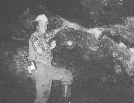 American Bonanza Gold Mining President Brian Kirwin stands underground in the D zone at the Copperstone gold project in Arizona.