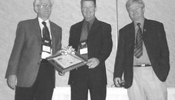 Clement Paquet (left), founder of Fordia Diamond Tools, with sons Alain Paquet, vice-president of Fordia, and Luc Paquet, president .