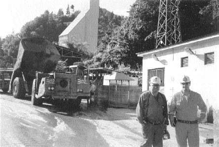 Photo by Rob RobertsonMine Manager Naci Sali Emin (left) and a mining analyst at Inmet Mining's Cayeli copper-zinc mine in Turkey.