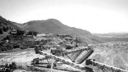 A view overlooking the Caete oxide gold plant of Jaguar Mining