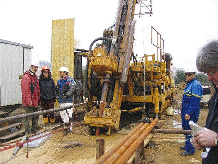 Drilling by Sargold Resources at the Furtei gold-copper property in Sardinia.