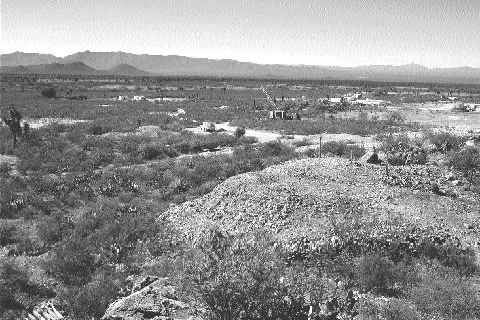 A view of a drill turning on Western Silver's Penasquito silver property in Mexico. The company's 13 concessions cover 379 sq. km in the district.