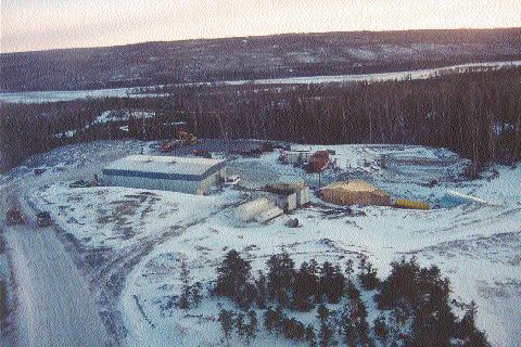 Aerial view of the portal at Beaver Brook in 1996.