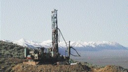 Drilling at Nevada Pacific Gold's Amador Canyon silver project in Nevada's Austin mining district.