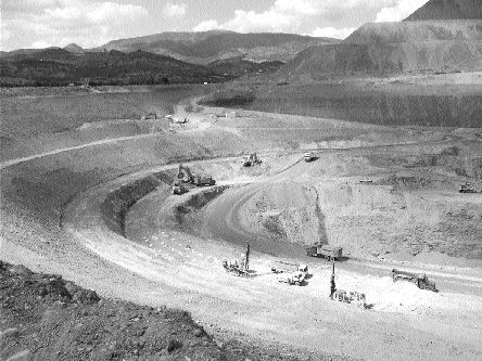 Open-pit operations at Newmont Mining's Ovacik gold mine in Turkey.