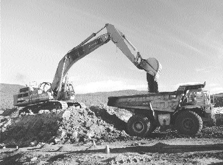 A haul truck is loaded with coal at Pine Valley Coal's Willow Creek mine in southern British Columbia.