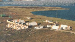 Comaplex Minerals' Meliadine West exploration and drilling camp, near Rankin Inlet in Nunavut.