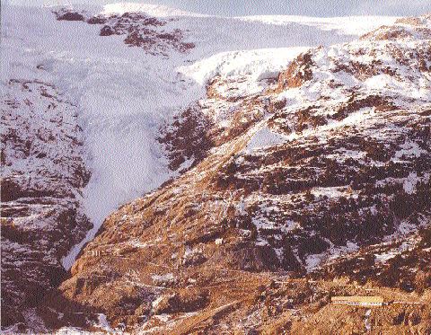 The dormant Summit Lake gold mine (lower right), in the Stewart area of northwestern British Columbia.