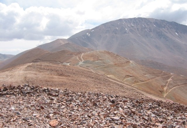 Regalito copper deposit in northern Chile, oxide cap zone