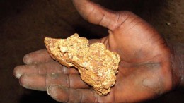 1.5 kg gold nugget found on Cassidy Gold's Kourassa property in Guinea, West Africa