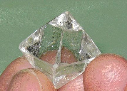 A 56.6-carat octahedral diamond recovered by Australian-based Crown Diamonds at one of its South African mines. The diamond fetched US$488,889.