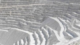 An aerial view of Escondida, the world's largest copper mine, which is in Chile's Atacama desert, about 160 km southeast of the port of Antofagasta.