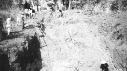 A surface exploration trench at the Yalea gold project in western Mali.