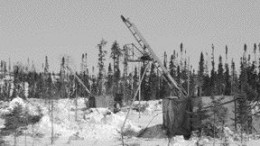 Testing a gold zone on the the Windfall property in northwestern Quebec.