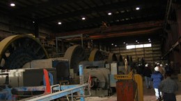 Ball mills at Mount Polley mine