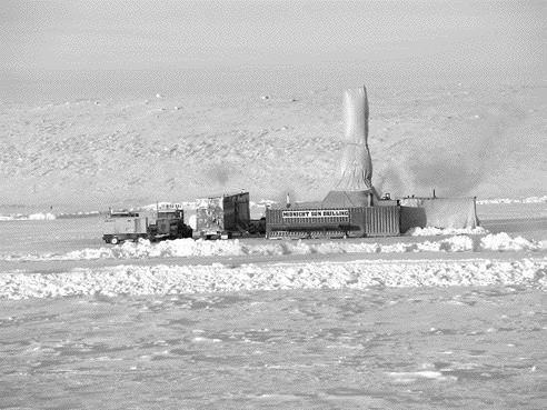 Bulk-sampling last winter on Peregrine Diamonds' Tli Kwi Cho kimberlite complex in the Northwest Territories.