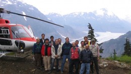 Directors and technical staff of both Pinnacle Mines and Zijin Mining Group at the Silver Coin project in northwestern B.C.