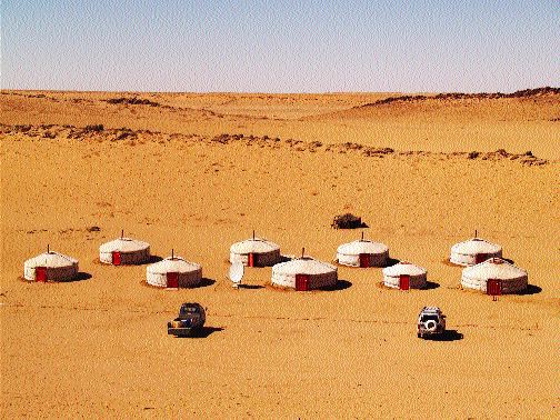 A Batu Mining camp in Mongolia's Gobi Desert. The company is exploring numerous properties throughout the country.