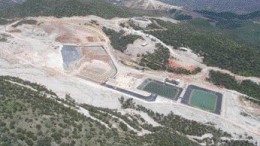 An aerial view of the heap-leach pad and Estrella zone at Alamos Gold's Mulatos mine in Mexico's Sonora state, about 300 km south of the U.S. border.