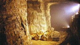 An underground view of operations at Revett Silver's Troy mine in Lincoln, Cty., Mont. Royal Gold financed the mine in exchange for royalties.