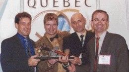 Bill Dennis Prospector of the Year AwardVirginia Gold Mines - Alain Cayer, Jean-Franois Ouellette Paul Archer and Andr Gaumond