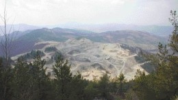 GABRIEL RESOURCESA hill-top view of the open pit at the Rosia Montana gold project in Transylvania, Romania. Gabriel Resources recently received its environmental assessment for Rosia Montana, one less hurdle on the way to production.