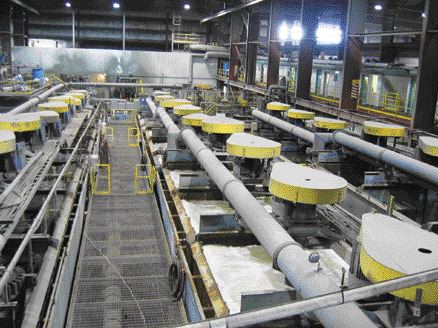 STEPHEN STAKIWThe flotation circuit at Imperial Metals' Mount Polley operation near Williams Lake, B.C.