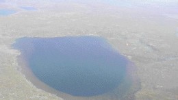 BY ROB ROBERTSONAn aerial view of a lake overlying the Muskox kimberlite on the Polar joint venture between Tahera Diamond and De Beers.