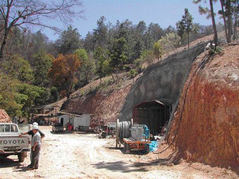 GLAMIS GOLDPortal 5 at Glamis Gold's star performer -- the El Sauzal gold mine -- which began commercial production in the fourth quarter of 2004 and is forecast to produce 230,000 oz. gold in 2006.