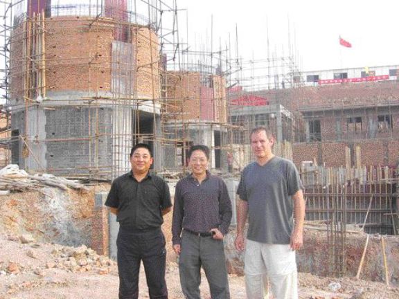 VIRGINIA HEFFERNANAt the Ying silver-zinc mine in Henan province, China. From left: Mill manager Peng Lichang, Silvercorp chairman and CEO Rui Feng and Vice-president and China general counsel Philippe Rheault in front of the 600-tonne-per day mill, which is under construction.