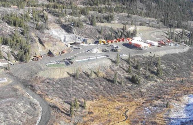 YUKON ZINCAn aerial view of the Upper Portal in the Wolverine camp.