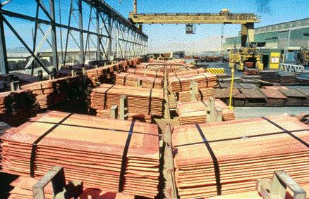 CODELCOBales of copper cathode await shipping from the Codelco Norte operation in Chile.