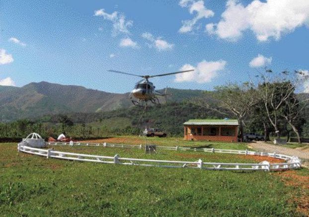 GLOBESTAR MININGAn airborne geophysical survey gets under way at the Cerro de Maimon copper project. GlobeStar is also surveying its Bayaguana exploration concessions.