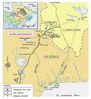 CONSOLIDATED THOMPSON IRON MINESIron ore assets in the southern Labrador Trough.