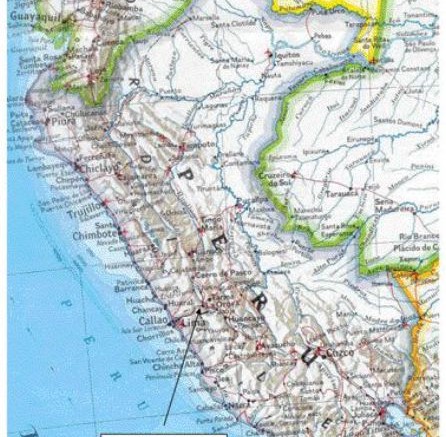 PERU COPPERA location map of Peru Copper's Toromocho project.