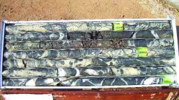 LUIRI GOLDBreccia mineralization from Luiri Gold's Matala gold project in Zambia.