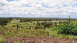 A view of a pipeline extension project north of the Australian coal-mining town of Moranbah. Water pipelines in Australia for mining and other purposes must pass a range of environmental regulations at the state, and possibly federal, level.