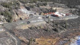 An aerial view of the upper portal at Yukon Zinc's Wolverine polymetallic deposit, in the southeastern region of the Yukon.