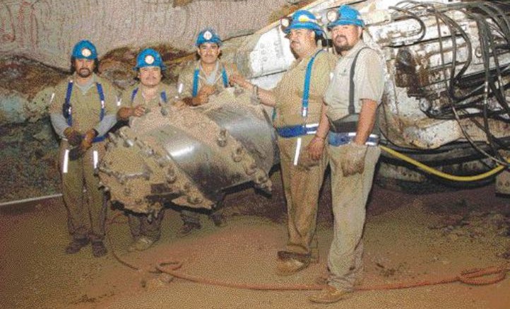 BAJA MININGWorkers underground at Baja Mining's El Boleo copper-cobalt-zinc project in Mexico.