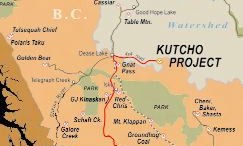 WESTERN KELTIC MINESA location map of the Kutcho Creek copper-zinc project in northern B.C.