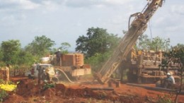 Drilling at Delta Exploration's Manalo gold project in southwestern Mali.