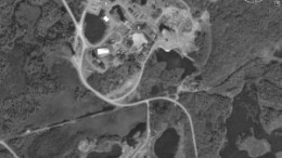 A satellite image of First Nickel's Lockerby project in Sudbury, Ont.