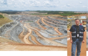 BY SUSAN KIRWIN Yamana Gold processes 16 million tonnes of ore per year at its new Chapada open pit copper-gold mine in Brazil. Inset: Yamana Gold chairman and CEO Peter Marrone.