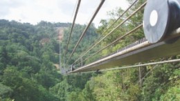 Allied Gold's rope conveyor at its Simberi project. The Australian miner has signed a deal with Barrick Gold to explore its licences on nearby Big Tabar and Tatau Islands.