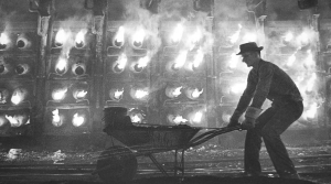 Man at work: Feeding ore into the retort furnace at the Blackwell Zinc smelter, which closed in 1974. Residents of Blackwell, Okla., have banded together in a class-action suit claiming the smelter contaminated their properties with "millions of pounds of toxic, damaging and hazardous waste material."