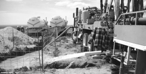 Checking levels at the water supply well for Ur-Energy's Lost Creek project, in Wyoming.